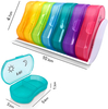 Home Plastic Rainbow Weekly Vitamin Dispenser