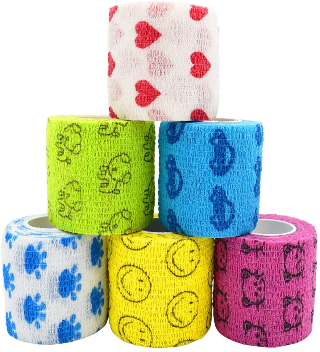Pet Self-haftende kohäsive Verband für Handgelenk Knie Knöchelstraps Schwellung