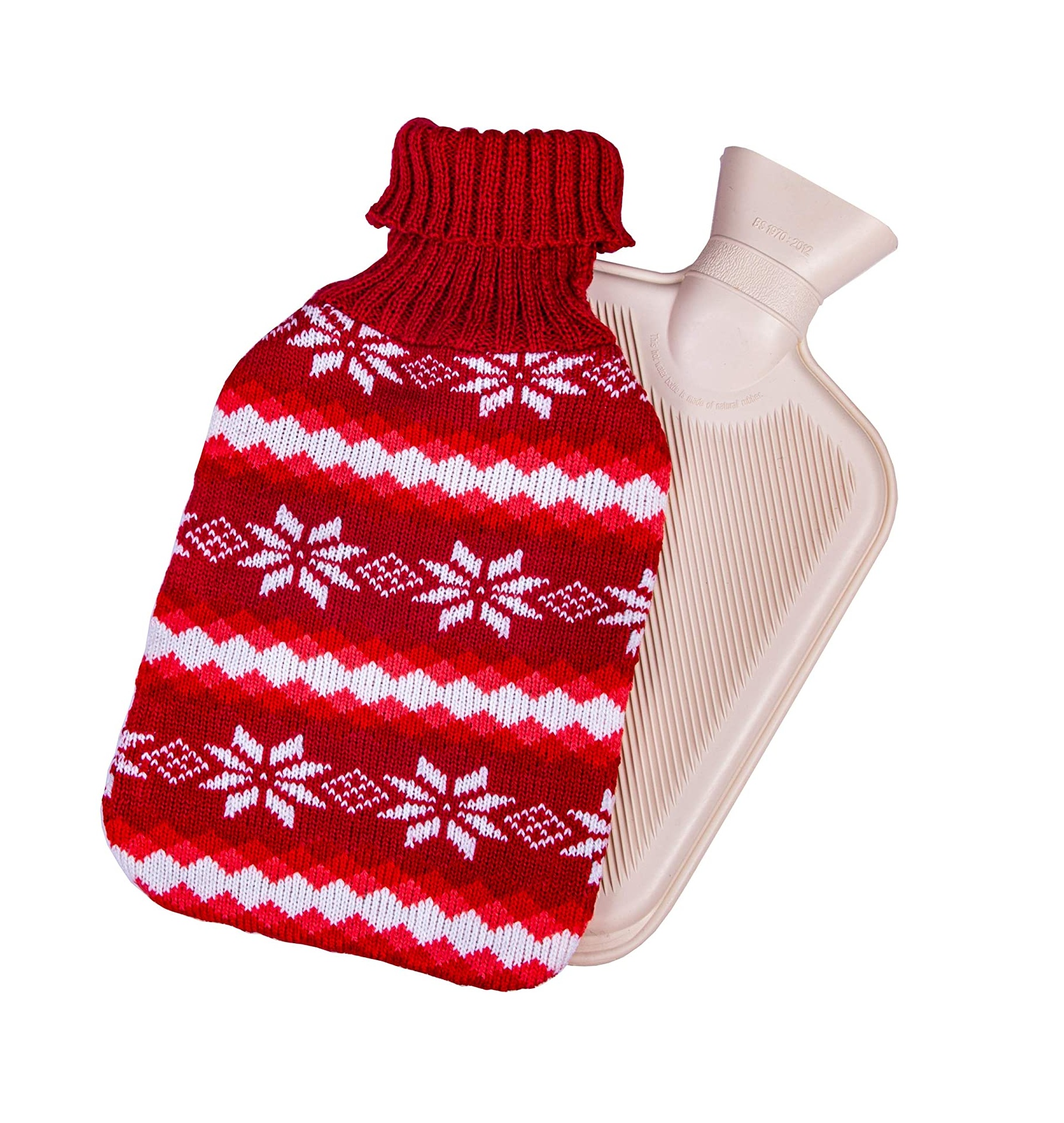 Weihnachtsschneeflake Winter Heißwassertasche für Bettwärmer