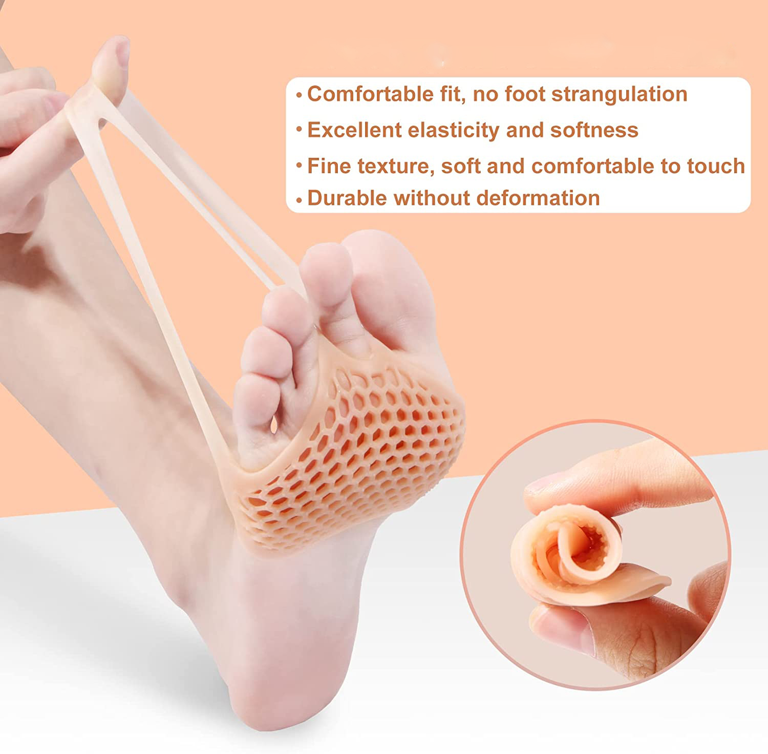 Honeycomb Gel Foot Metatarsal Pad zur Schmerzlinderung