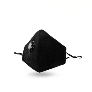 Neuartige wiederverwendbare schwarze Baumwollmaske mit Kohlefilter