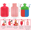 2-Liter-Wärmflasche aus Gummi mit gestricktem Bezug zur Schmerzlinderung bei Krämpfen