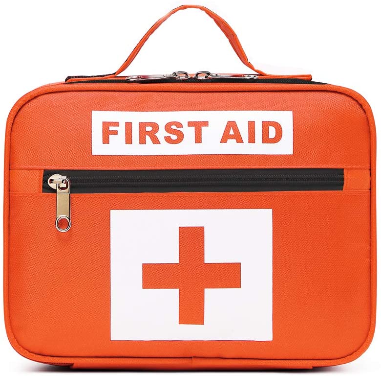 Leere Erste-Hilfe-Tasche für den Einzelhandel mit mehreren Taschen