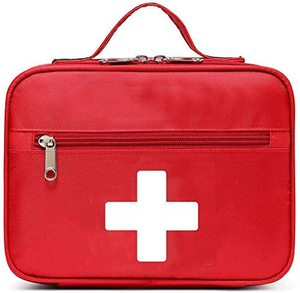 Leere Erste-Hilfe-Tasche für den Einzelhandel mit mehreren Taschen